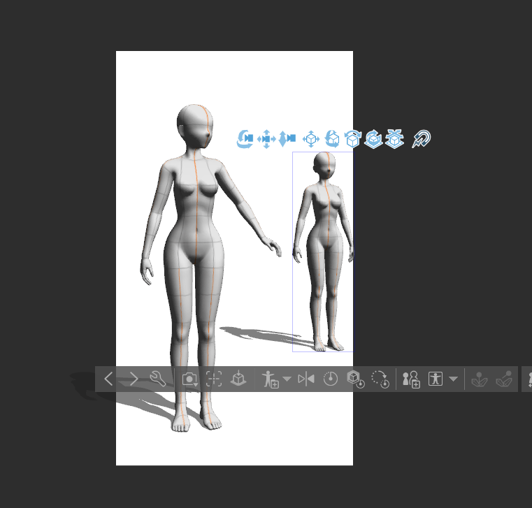 クリスタの3Dデッサンモデルを複数配置する方法