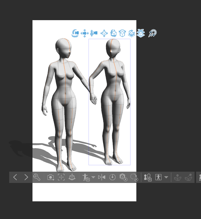 クリスタの3Dデッサンモデルを複数配置する方法