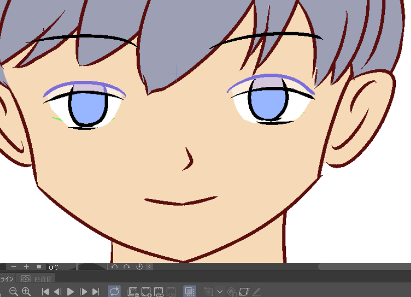 [クリスタ]アニメーションで口パク、まばたきのやり方